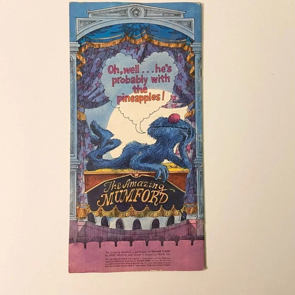 Vintage 1972 Sesame Street The Mumford and Grover Book Subtracting Trick - Picture 2 of 12